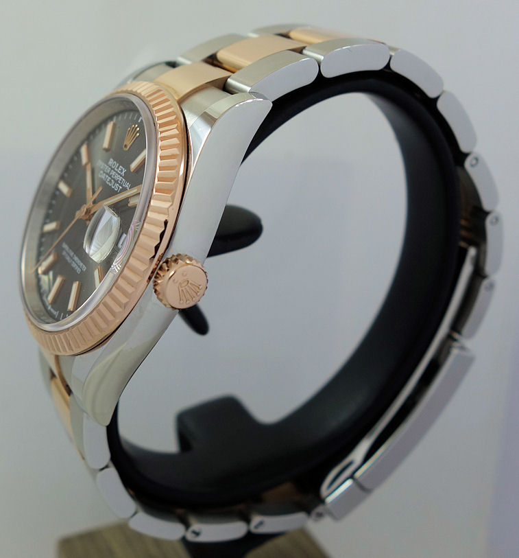 DSC02782 Rolex Datejust 36 Everose & Steel 126231 Slate sunray dial 2022