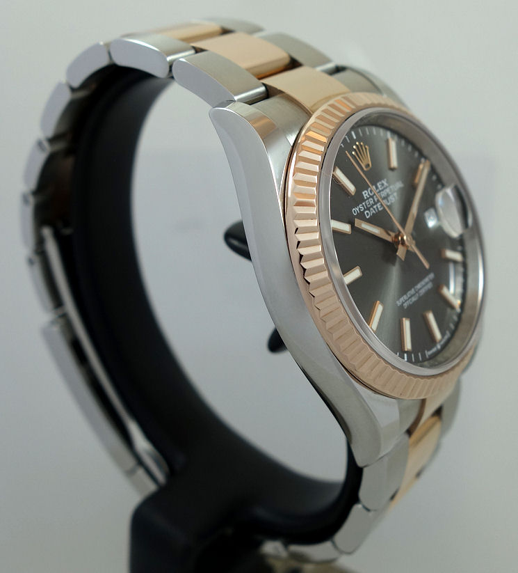 DSC02787 Rolex Datejust 36 Everose & Steel 126231 Slate sunray dial 2022