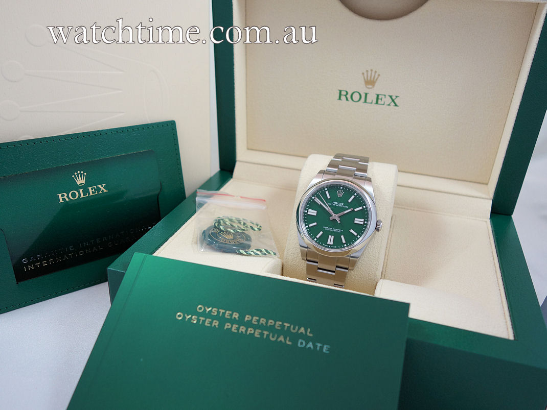 DSC02867 Rolex Oyster Perpetual 41mm 124300 GREEN dial
