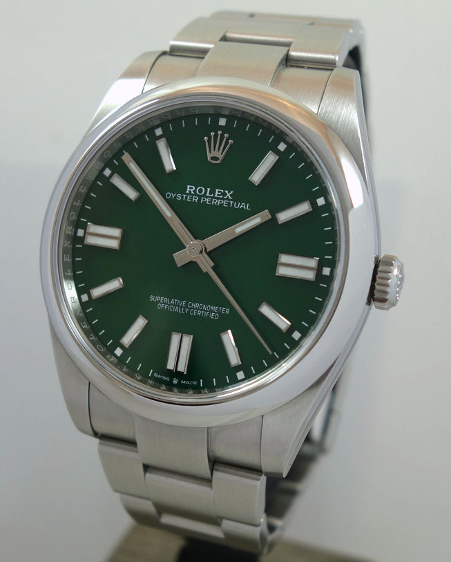 DSC02872 Rolex Oyster Perpetual 41mm 124300 GREEN dial