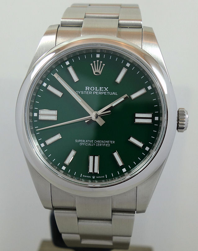DSC02874 Rolex Oyster Perpetual 41mm 124300 GREEN dial