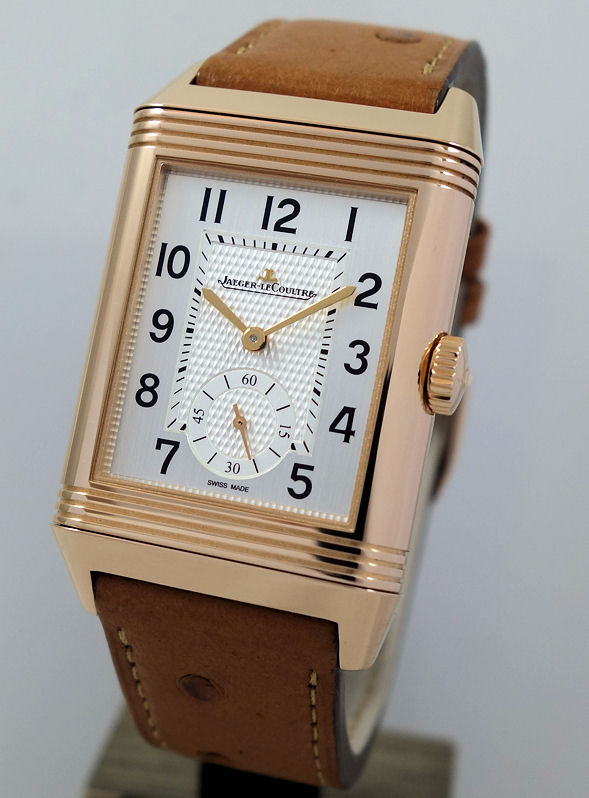 DSC02902 Jaeger LeCoultre Reverso Classic Large Duoface 18k Pink-Gold Q3842520 Retail $40,000