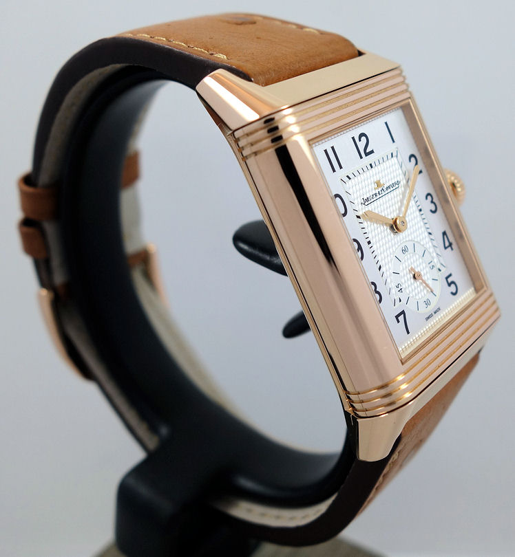 DSC02909 Jaeger LeCoultre Reverso Classic Large Duoface 18k Pink-Gold Q3842520 Retail $40,000