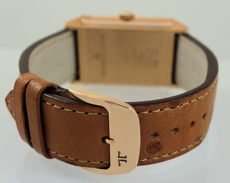 DSC02915 Jaeger LeCoultre Reverso Classic Large Duoface 18k Pink-Gold Q3842520 Retail $40,000