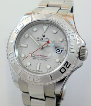 Rolex Yacht-Master 40 Steel & Platinum 16622 Box & Papers Rolex Service!