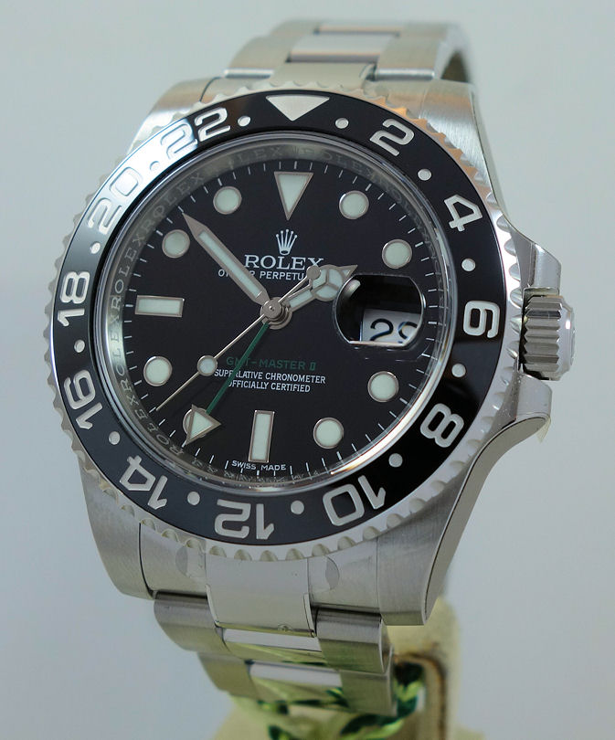 DSC03132 Rolex GMT MASTER II "UNUSED" Ceramic 2014 116710LN *New Old Stock* Full Factory Stickers