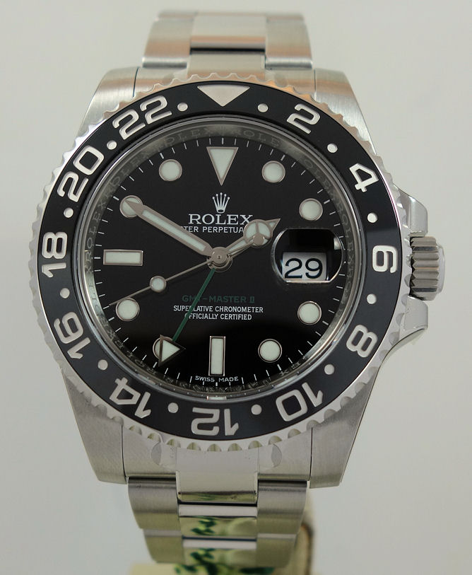 DSC03139 Rolex GMT MASTER II "UNUSED" Ceramic 2014 116710LN *New Old Stock* Full Factory Stickers