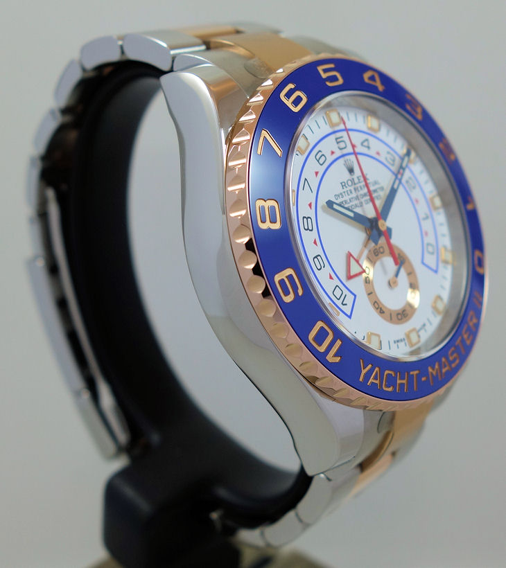 DSC03256 Rolex Yachtmaster II 18k Everose Gold & Steel 116681