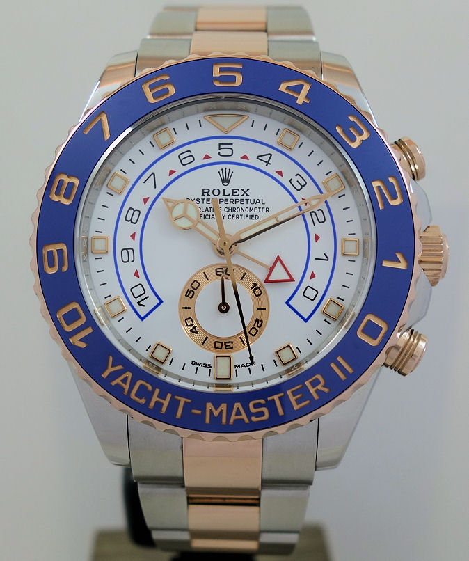 DSC03591 Rolex Yacht-Master II 18k Everose Gold & Steel 116681