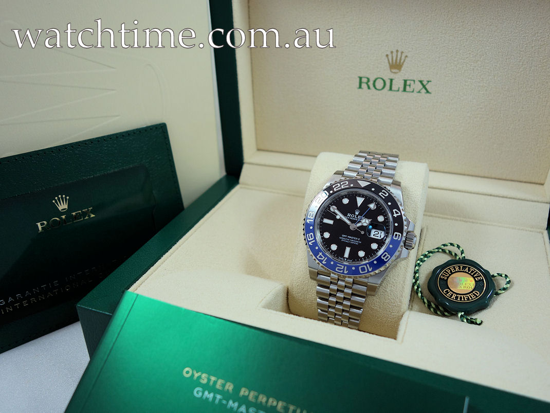 DSC03676 ROLEX GMT MASTER II JUBILEE 126710BLNR Box & Card JULY 2023