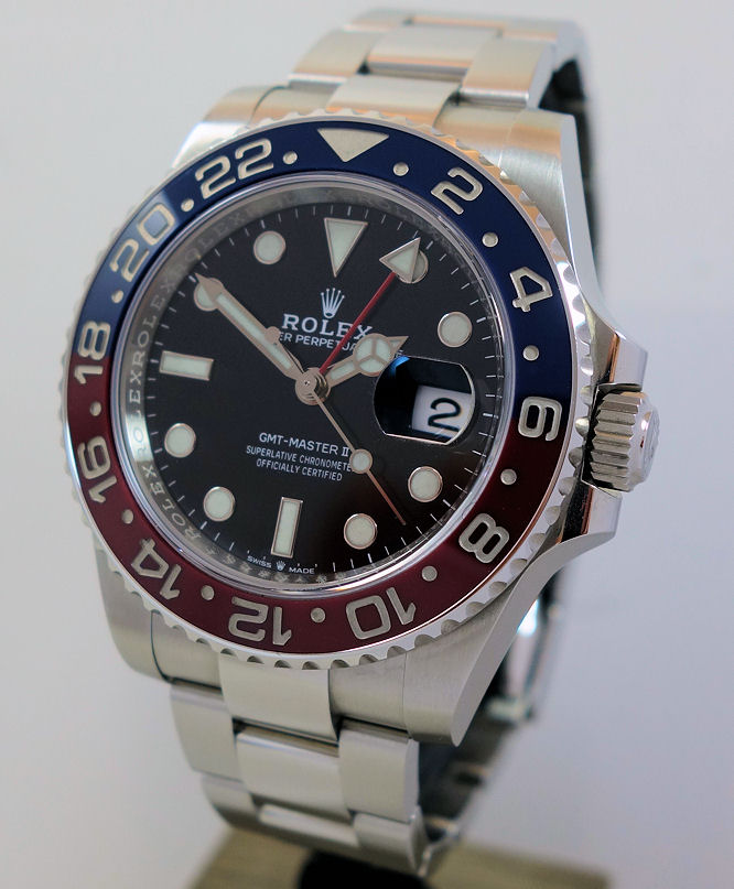 DSC03688 ROLEX GMT PEPSI Steel 126710BLRO April 2024 Box & Card
