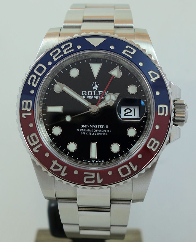 DSC03692 ROLEX GMT PEPSI Steel 126710BLRO April 2024 Box & Card