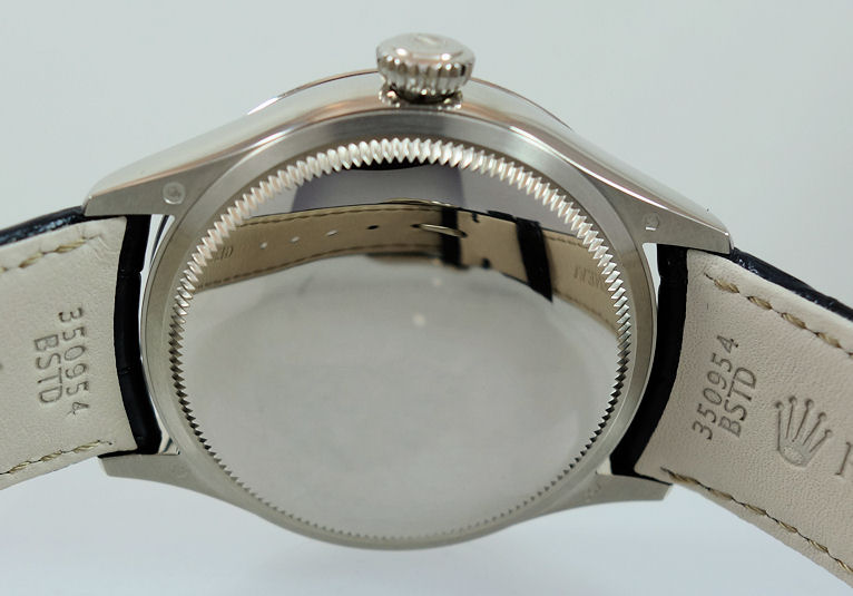 DSC03773 Rolex Cellini Date 18k White-Gold, Blue dial 50519 As New!!!