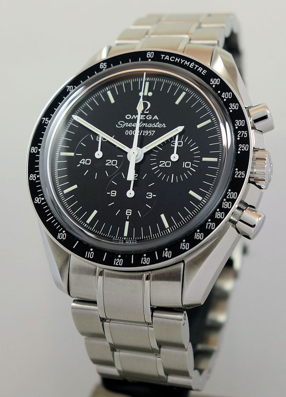 DSC03818 Omega "Speedmaster 1957" 50th Anniversary Ltd. Edn. ***No 0002/1957 *** Signed by Astronauts *UNUSED* 311.33.42.50.01.001