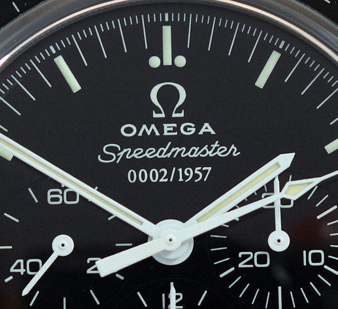DSC03828 Omega "Speedmaster 1957" 50th Anniversary Ltd. Edn. ***No 0002/1957 *** Signed by Astronauts *UNUSED* 311.33.42.50.01.001