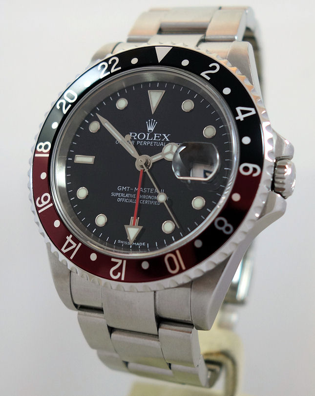 DSC03942 ROLEX GMT MASTER II "Coke" 16710 Full Set 2006