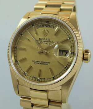 Rolex President Day-Date 18k Yellow-Gold, Linen dial 18038