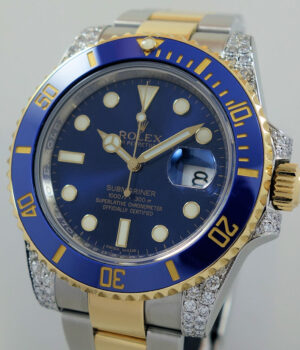Rolex Submariner 18ct & Steel, Blue dial Ceramic 116613LB