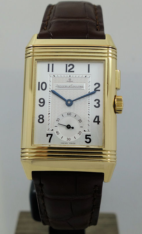 DSC04201 Mens Jaeger LeCoultre Reverso Duo Day-Night 18ct Yellow-Gold Q2711410 *RARE*