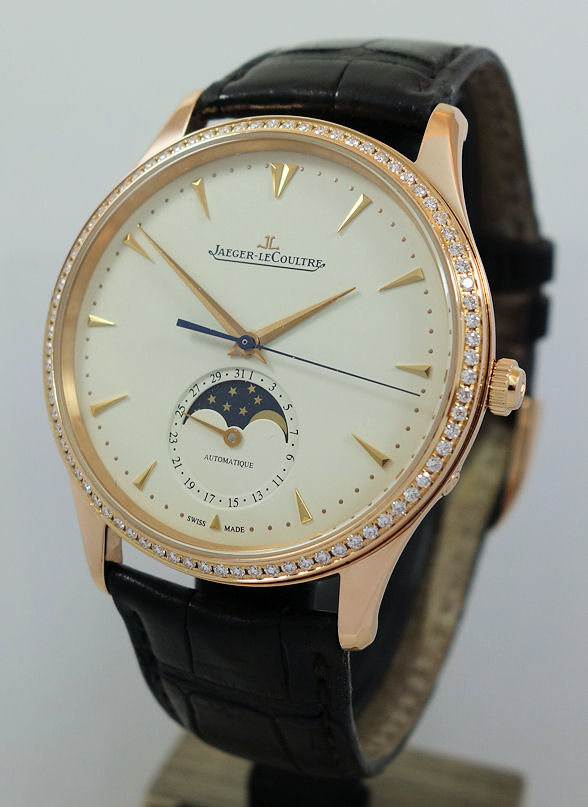 DSC04534 Jaeger-LeCoultre Master Ultra Thin Moon Q1362501 18k Rose-Gold with Diamond bezel Full Set!