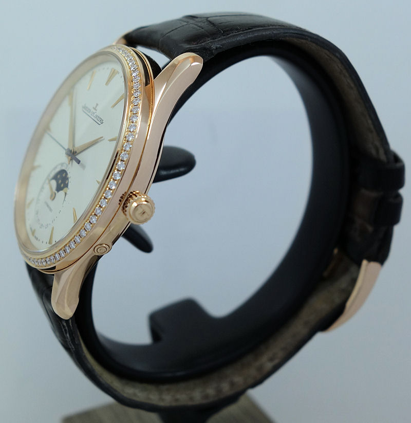DSC04542 Jaeger-LeCoultre Master Ultra Thin Moon Q1362501 18k Rose-Gold with Diamond bezel Full Set!