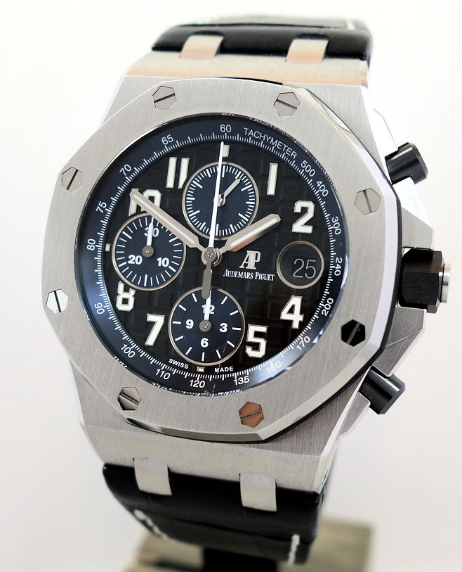 DSC04563 Audemars Piguet Royal Oak Offshore 42mm Steel Black/Blue-dial 26470ST