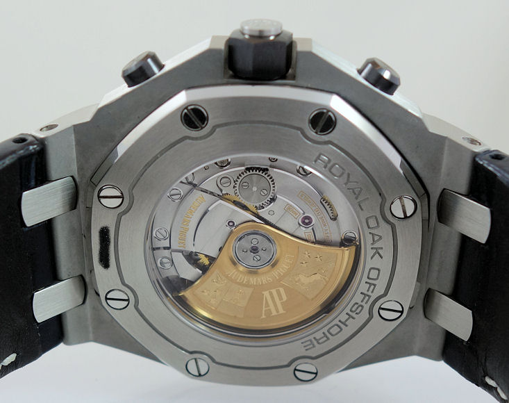 DSC04577 Audemars Piguet Royal Oak Offshore 42mm Steel Black/Blue-dial 26470ST
