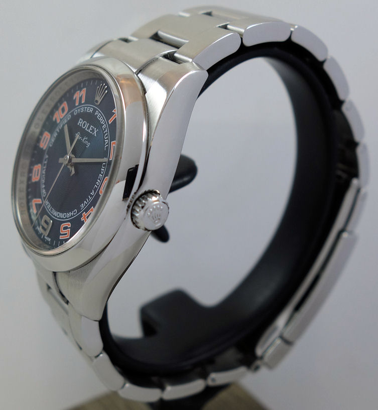 DSC04841 Rolex Air-King 114200 Blue Concentric Arabic dial