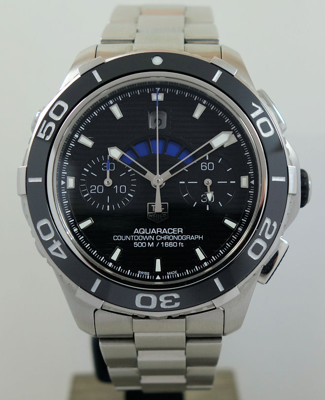 DSC04969 TAG Heuer Aquaracer 43mm Countdown Chronograph CAK211A