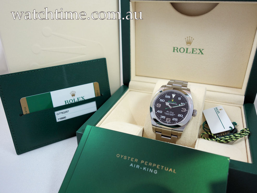 DSC05114 Rolex Air-King 116900 Box & Card