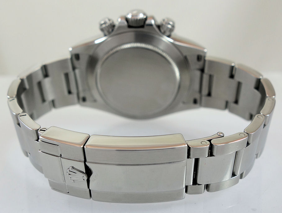 DSC05158 Rolex Daytona Steel White-Dial 116520 Box & Card Last of the Rare "APH Dial" 2016