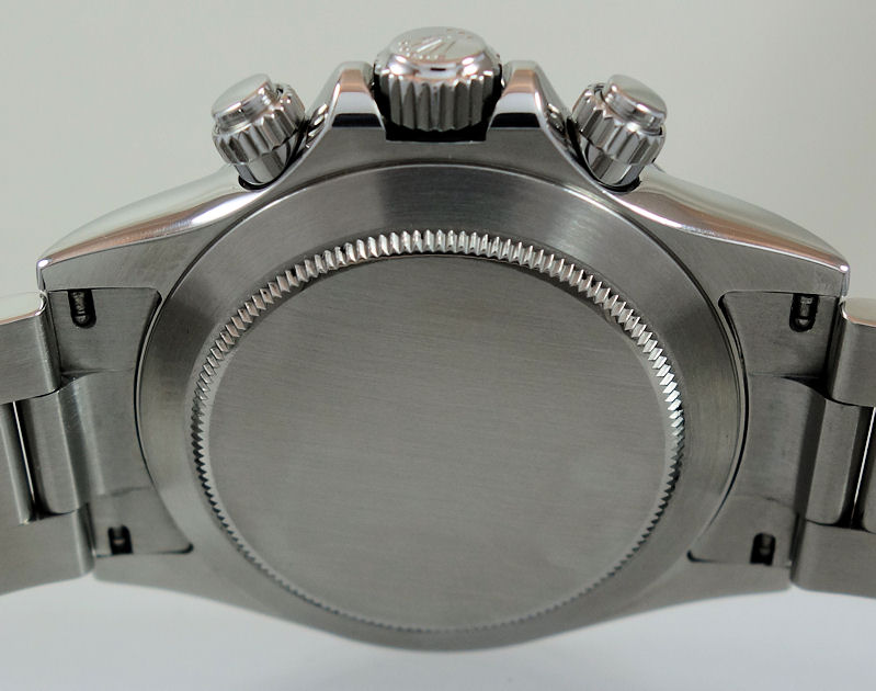 DSC05160 Rolex Daytona Steel White-Dial 116520 Box & Card Last of the Rare "APH Dial" 2016