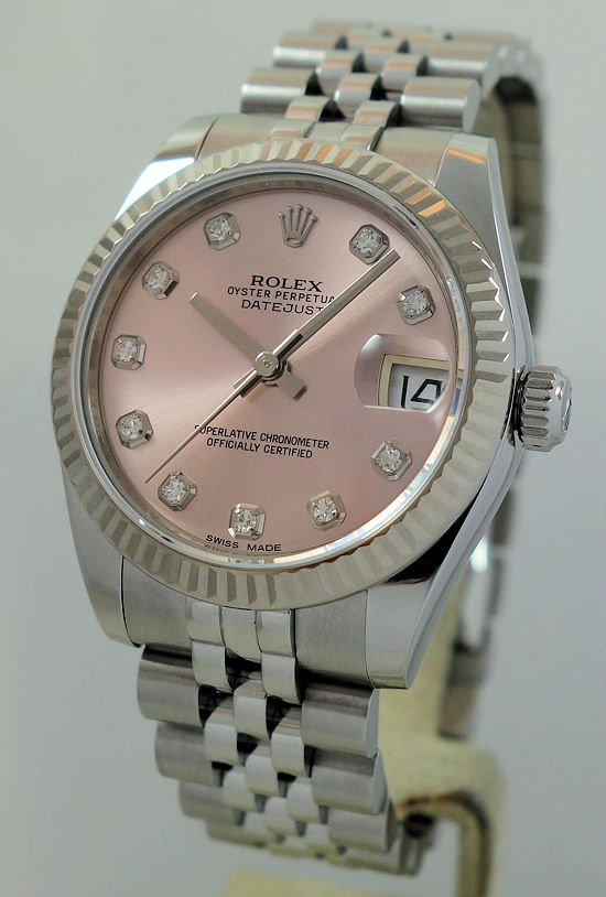 DSC05177 Rolex Datejust 31 Steel Diamond dial, Jubilee bracelet 178274