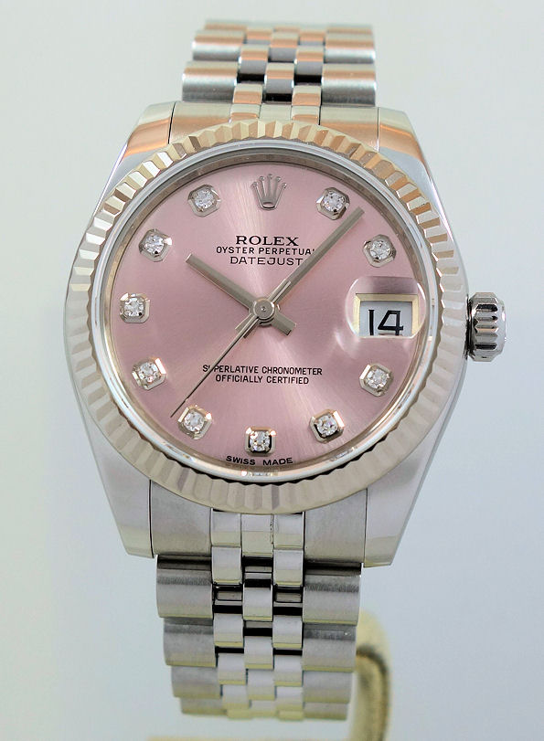 DSC05180 Rolex Datejust 31 Steel Diamond dial, Jubilee bracelet 178274