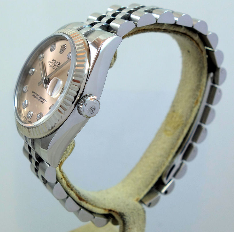 DSC05184 Rolex Datejust 31 Steel Diamond dial, Jubilee bracelet 178274