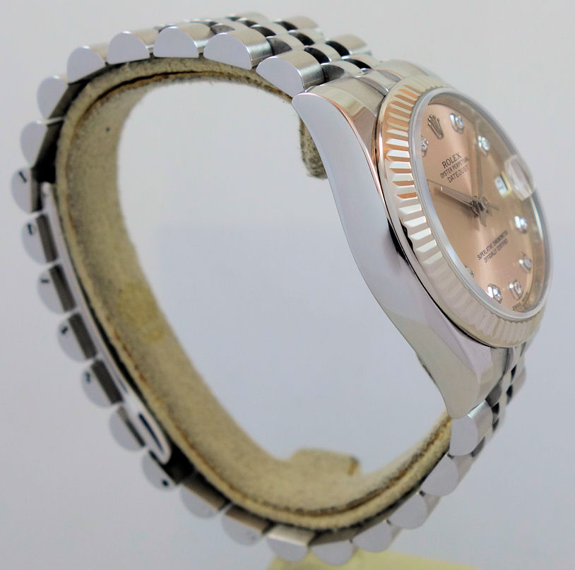 DSC05187 Rolex Datejust 31 Steel Diamond dial, Jubilee bracelet 178274