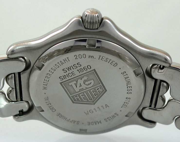 DSC05272 TAG Heuer Vintage Sel 200m Blue-dial Quartz WG111A Full Set!