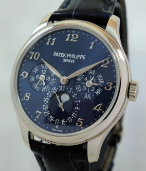 Patek Philippe Perpetual Calendar 5327G-001 White Gold Blue 39mm 2020 Box & Papers Retail $176,000
