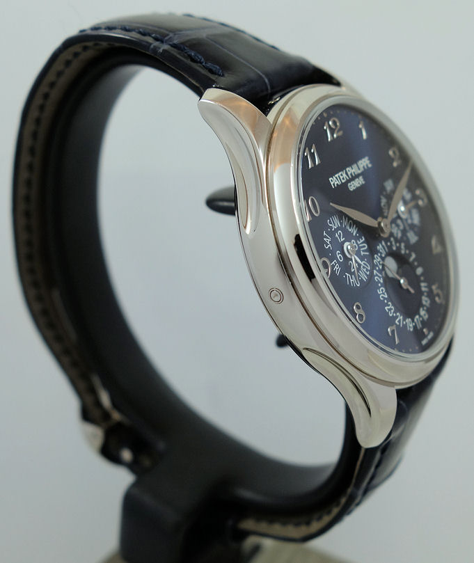 DSC05361 Patek Philippe Perpetual Calendar 5327G-001 White Gold Blue 39mm 2020 Box & Papers Retail $176,000