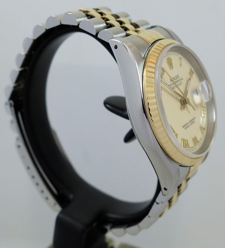 DSC05459 Rolex Datejust 36mm Yellow-Gold & Steel, Roman dial 16233