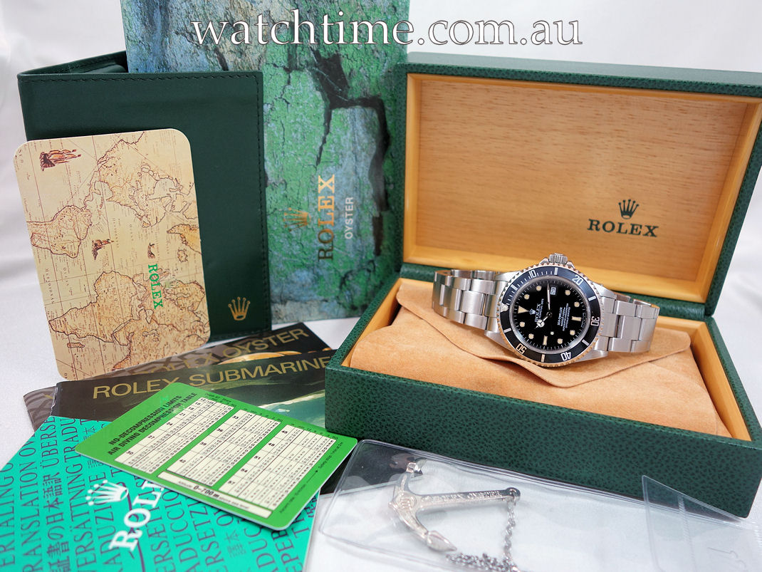 DSC05473 Rolex Sea-Dweller 4000 ref 16600 Box & Books c 1991