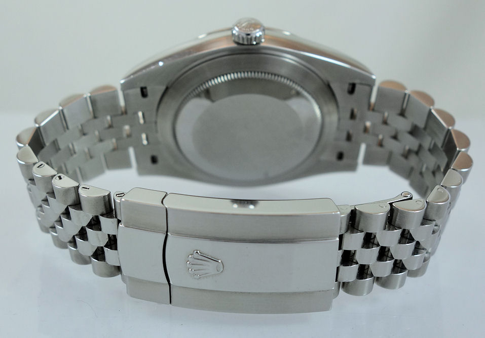 DSC05750 Rolex Datejust 41mm Blue Diamond dial, Fluted bezel, Jubilee bracelet 126334