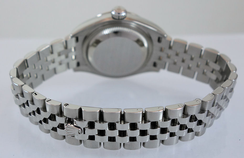 DSC08411 Rolex Lady Datejust 28mm Rolexsor 279174 Silver Rare Factory Diamond-dial