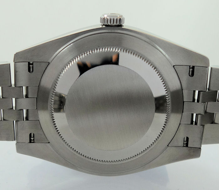 DSC05824 Rolex Datejust 41 Blue Diamond dial, Fluted bezel, Jubilee bracelet 126334 Box & Card