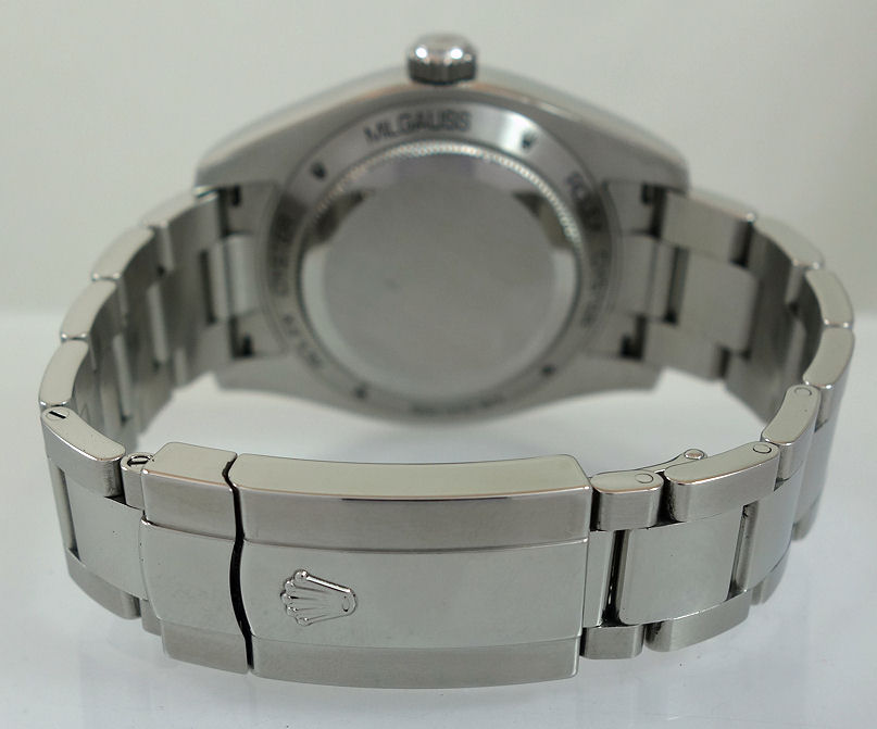 DSC05989 Rolex Milgauss Black Dial-Green Sapphire 116400GV Full set!