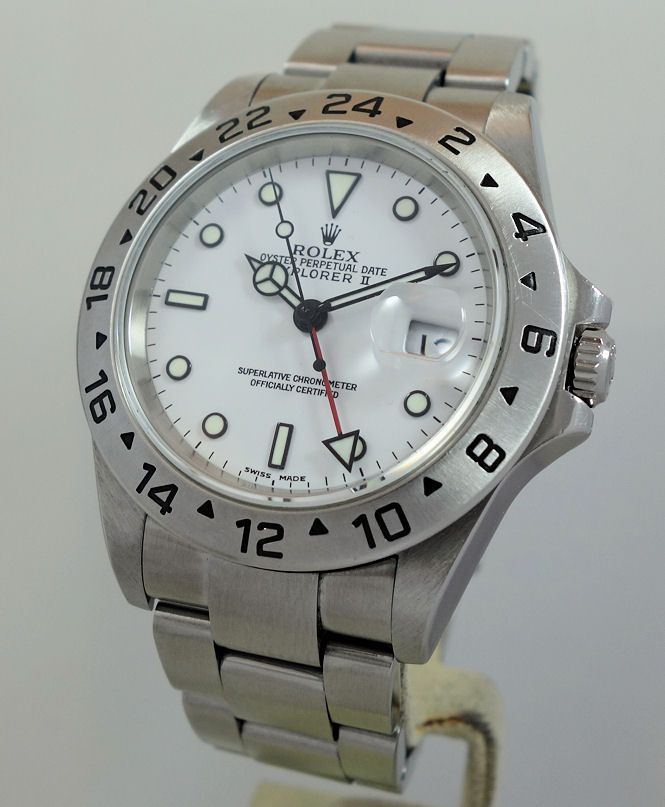DSC06048 Rolex Explorer II 16570 POLAR White-dial SEL