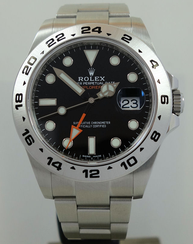 DSC06341 Rolex Explorer II 42mm Black-Dial 216570 Box & Card