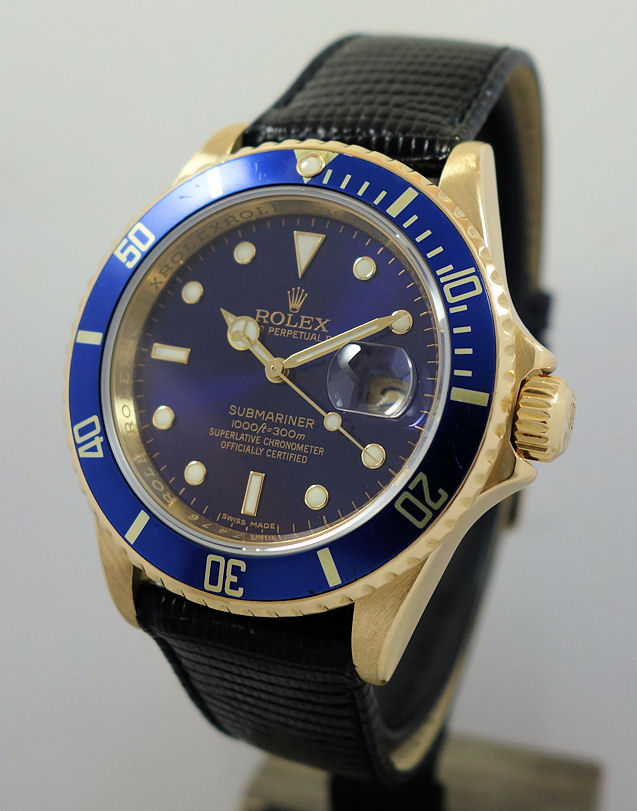 DSC06361 Rolex Submariner 18k GOLD 16618 Box & Papers 2007