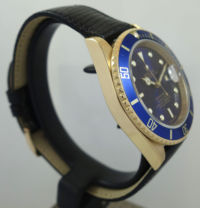 DSC06375 Rolex Submariner 18k GOLD 16618 Box & Papers 2007