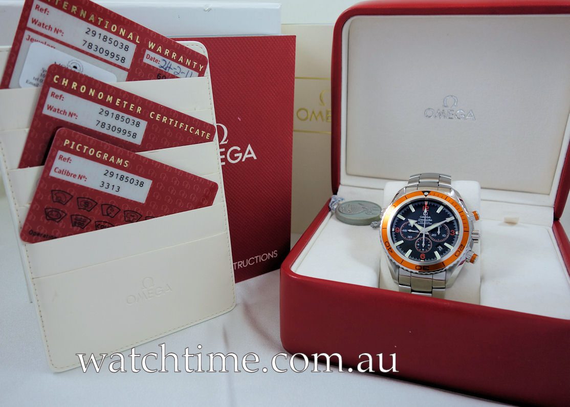 DSC06422 Omega Seamaster 600m Planet Ocean, 45.5mm Orange-bezel Chrono 29185038